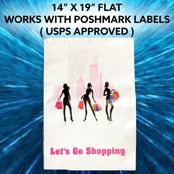 50 14X19 Shopping Girls Poly Mailers CLEARANCE - Picture 3 of 5